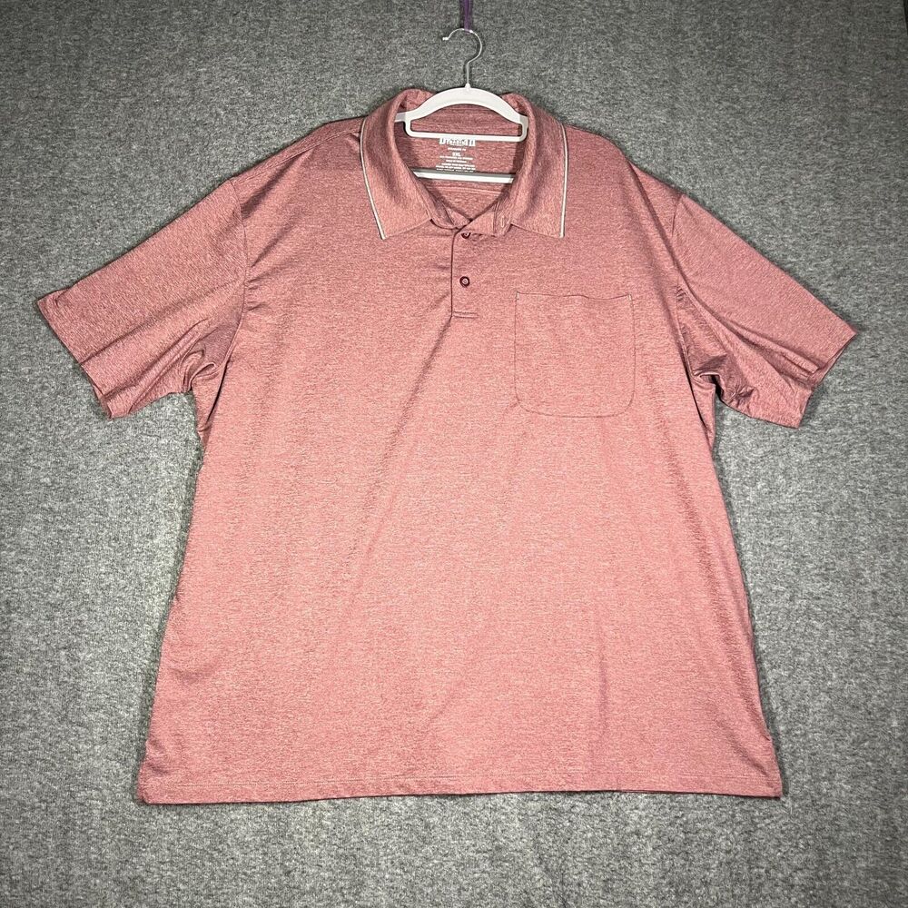 Men's Duluth Pressure Cooker Standard Fit Pocket Polo Light Red 2XL Heather